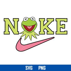nike kermit the frog svg, nike logo svg, kermit the frog svg, nike muppets svg, png digital file