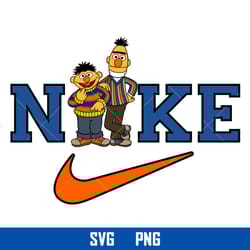 nike ernie and bert svg, nike logo svg, ernie and bert svg, nike sesame street svg, png digital file