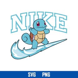 nike squirtle svg, nike pokemon logo svg, nike logo svg, pokemon svg, png digital file