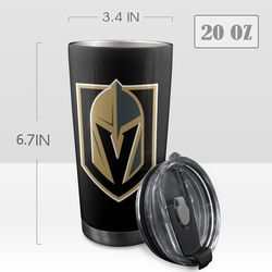 Vegas Golden Knights Tumbler 20 oz with Lid
