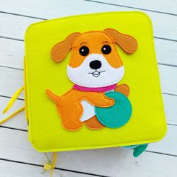 Tactile Felt Book for Kids: Learn About Pets with Finger Toys