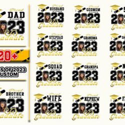 proud family of  a class of 2023 png bundle, senior family png, graduation png bundle, proud senior png, digital downloa