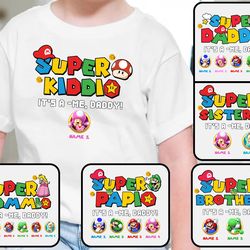 personalized super daddio png bundle, custom kids name dad png, funny father's day daddio png, super dad gamer png, digi