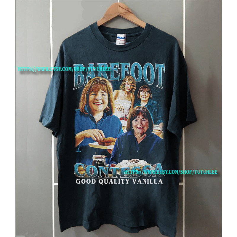 Barefoot Contessa Ina Garten 90s Bootleg T-Shirt, Barefoot Contessa Ina Garten Good Quality Vanilla Graphic tee - 1.jpg