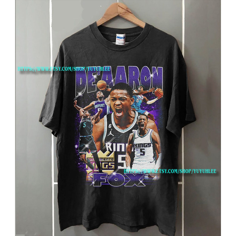 De'Aaron Fox T Shirt Fox Classic Vintage Bootleg T Shirt Sacramento Kings NBA rising All Star Sacramento Kings T shirt YYH258 - 1.jpg