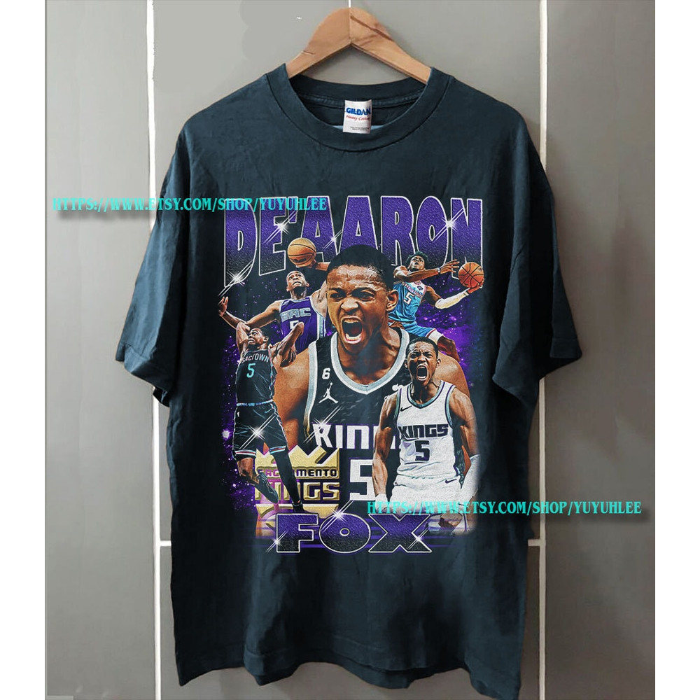 De'Aaron Fox T Shirt Fox Classic Vintage Bootleg T Shirt Sacramento Kings NBA rising All Star Sacramento Kings T shirt YYH258 - 3.jpg