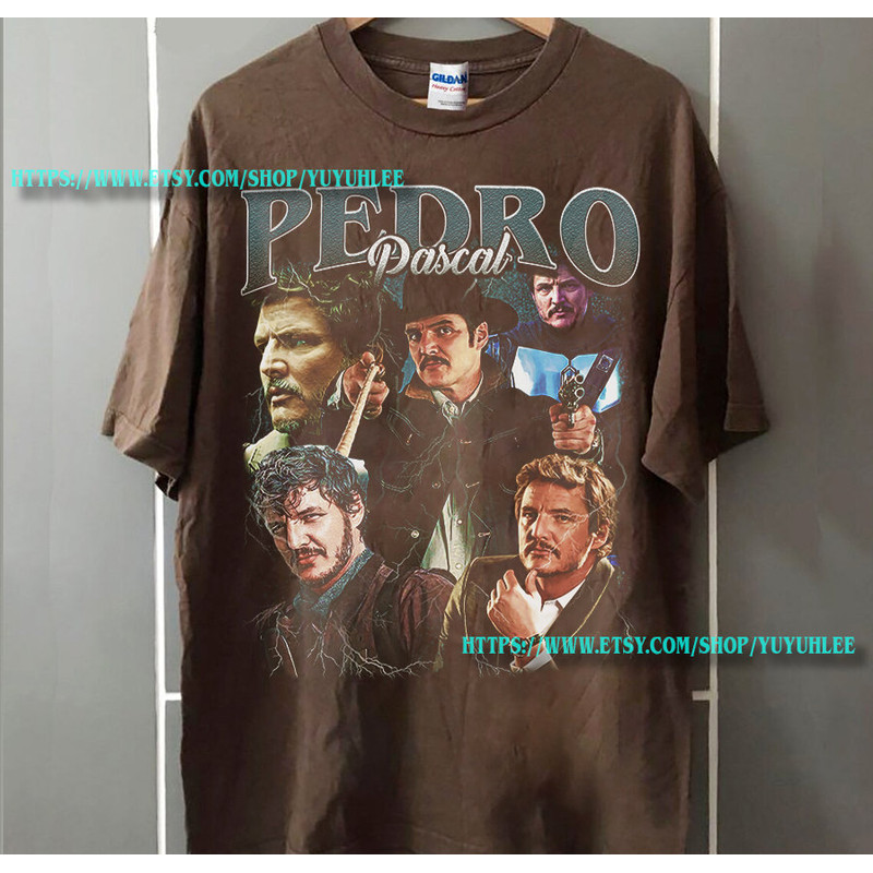 PEDRO PASCAL Shirt, Actor Pedro Pascal Shirt Retro 90s, Javier Peña, Narco Pedro Pascal Fans Gift, Pedro Pascal Tribute Celebrity Shirt YE7 - 2.jpg