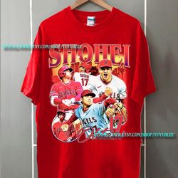 shohei ohtani t-shirt, shohei ohtani 90s bootleg,
