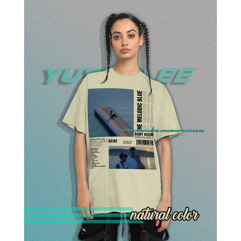 Vintage Bootleg T-shirt Graphic Unisex Tees Baby Keem The Melodic Blue Shirt Aesthetic Pop Tee Shirt YE02 - 1.jpg
