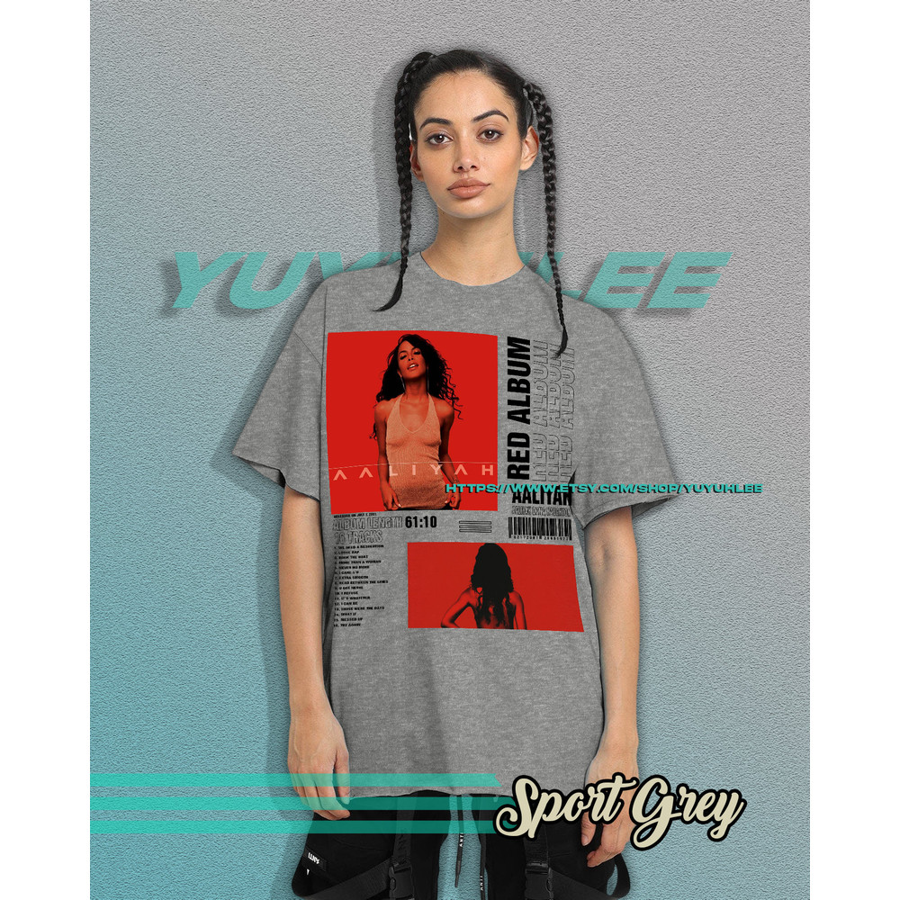 Vintage Bootleg T-shirt Graphic Unisex Tees Aaliyah Red Album Shirt Aesthetic Pop Tee Shirt ULE21 - 3.jpg