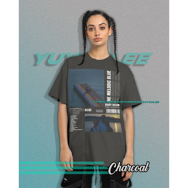 Vintage Bootleg T-shirt Graphic Unisex Tees Baby Keem The Melodic Blue Shirt Aesthetic Pop Tee Shirt YE02 - 5.jpg