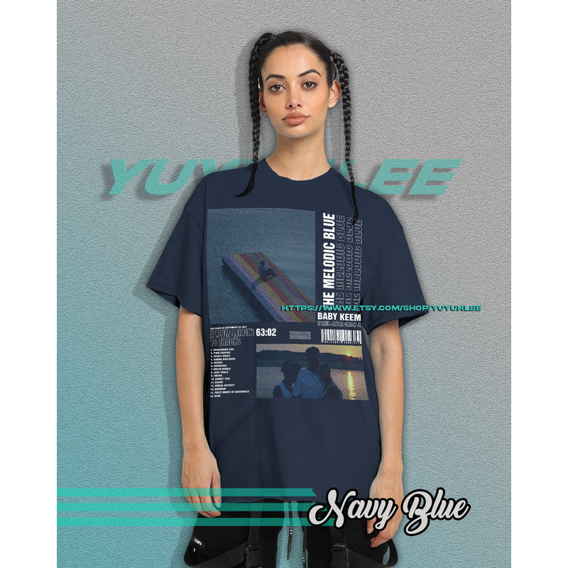 Vintage Bootleg T-shirt Graphic Unisex Tees Baby Keem The Melodic Blue Shirt Aesthetic Pop Tee Shirt YE02 - 6.jpg