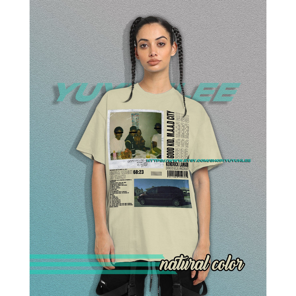 Vintage Bootleg T-shirt Graphic Unisex Tees Kendrick Lamar Good Kid Maad City Shirt Aesthetic Pop Tee Shirt YE17 - 1.jpg