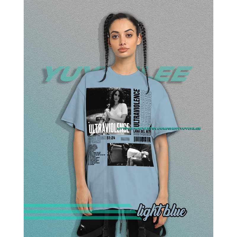 Vintage Bootleg T-shirt Graphic Unisex Tees Lana Del Rey Ultraviolence Shirt Aesthetic Pop Tee Shirt YE10 - 3.jpg