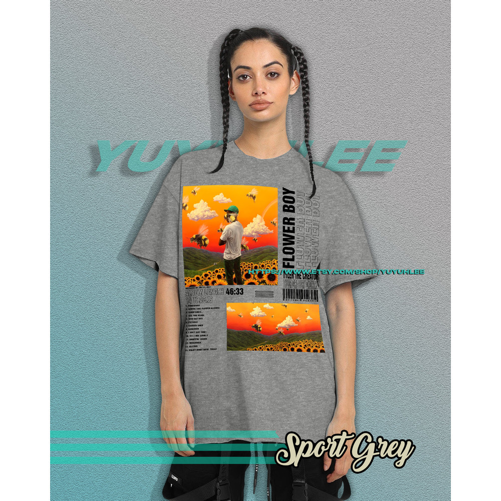 Vintage Bootleg T-shirt Graphic Unisex Tees Tyler The Creator Flower Boy Shirt Aesthetic Pop Tee Shirt YE04 - 4.jpg