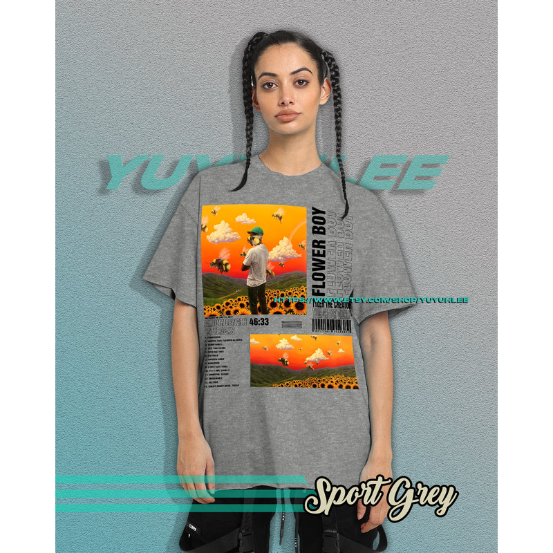 Vintage Bootleg T-shirt Graphic Unisex Tees Tyler The Creator Flower Boy Shirt Aesthetic Pop Tee Shirt YE04 - 4.jpg