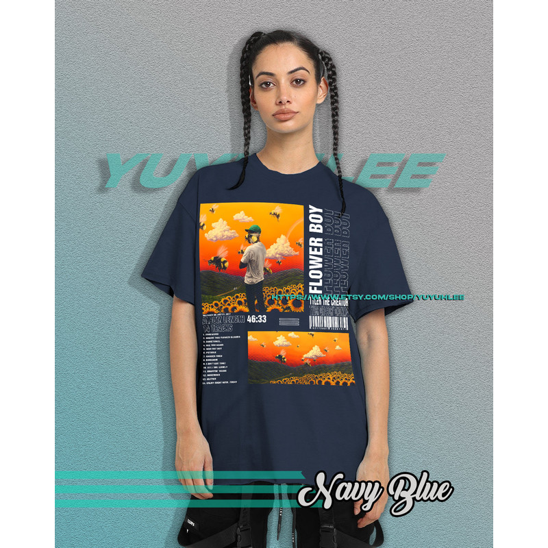 Vintage Bootleg T-shirt Graphic Unisex Tees Tyler The Creator Flower Boy Shirt Aesthetic Pop Tee Shirt YE04 - 7.jpg