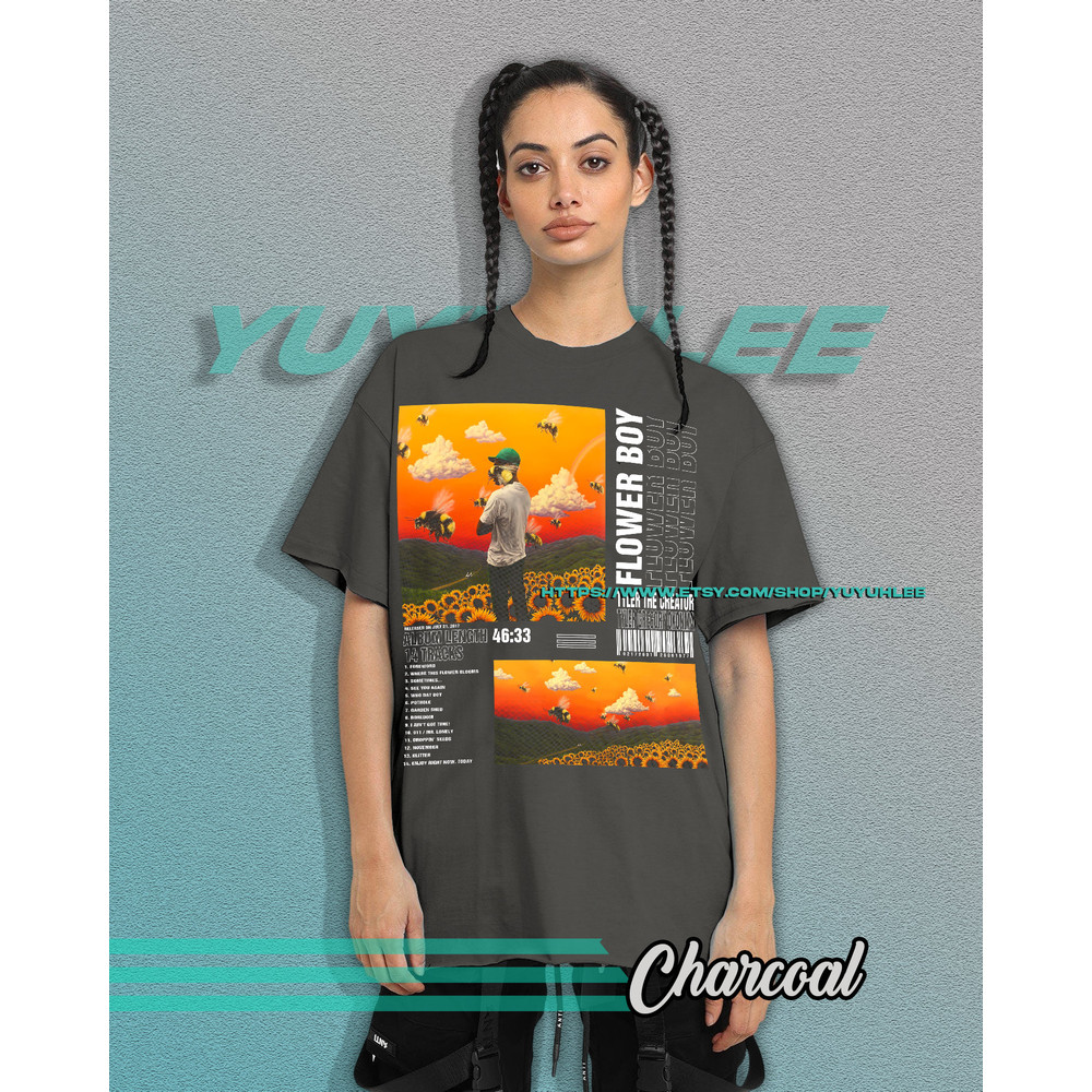Vintage Bootleg T-shirt Graphic Unisex Tees Tyler The Creator Flower Boy Shirt Aesthetic Pop Tee Shirt YE04 - 8.jpg