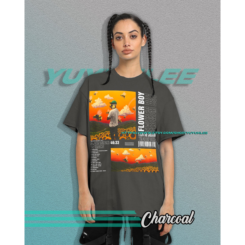Vintage Bootleg T-shirt Graphic Unisex Tees Tyler The Creator Flower Boy Shirt Aesthetic Pop Tee Shirt YE04 - 8.jpg