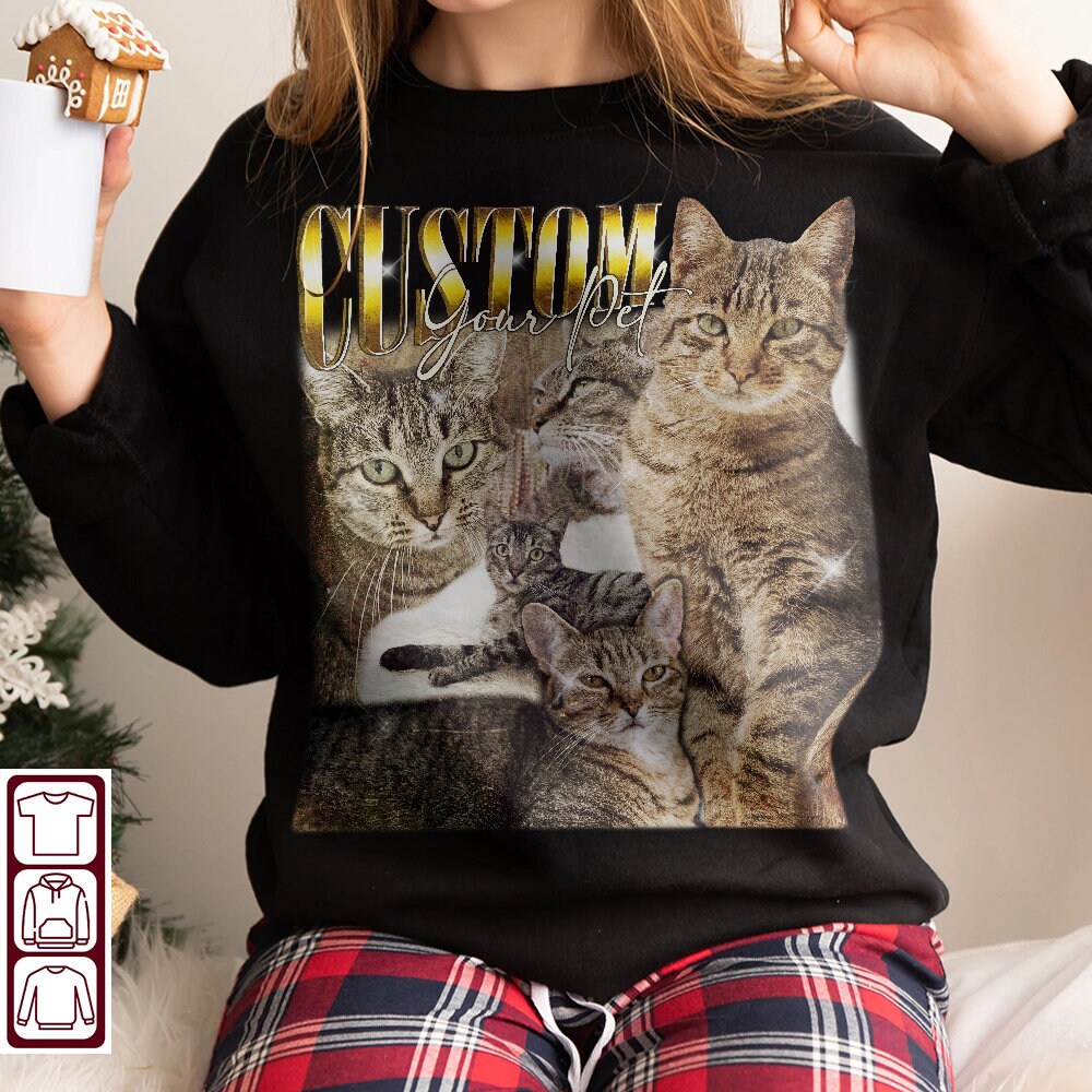 Custom Cat Shirt, Custom Cat Bootleg, Custom Pet Tee, Insert Pet Design, Personalized, Customized Shirt, Change Animal Design Tee - 3.jpg