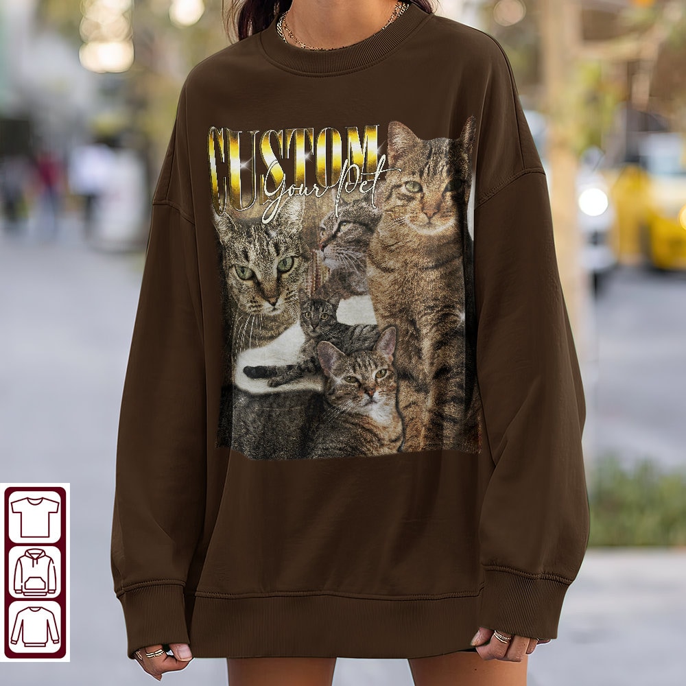 Custom Cat Shirt, Custom Cat Bootleg, Custom Pet Tee, Insert Pet Design, Personalized, Customized Shirt, Change Animal Design Tee - 4.jpg