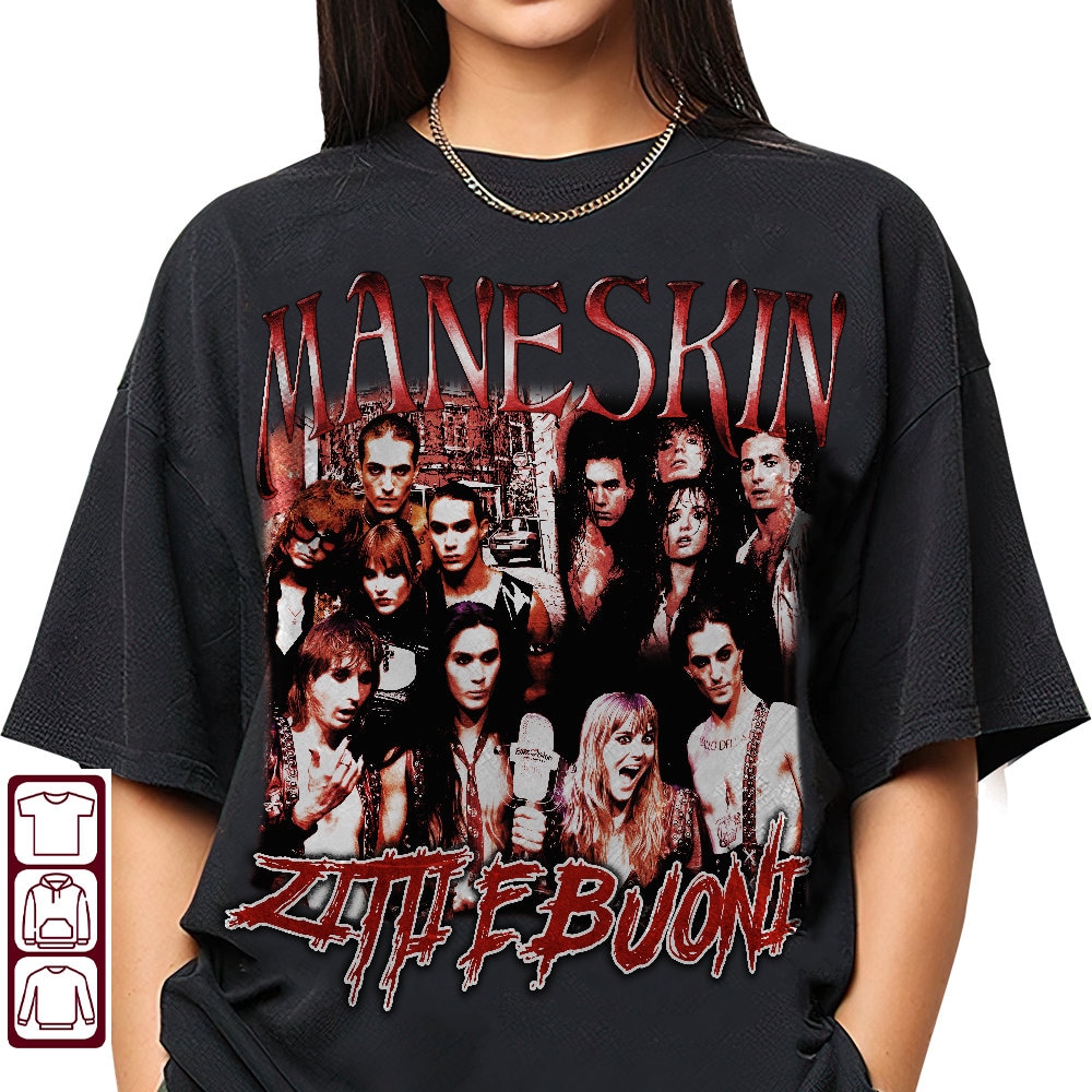 Maneskin 90s Vintage Shirt, Maneskin Bootleg Shirt, Maneskin Tee, Zitti E Buoni Shirt, Zitti E Buoni Tee, Zitti E Buoni Merch - 1.jpg