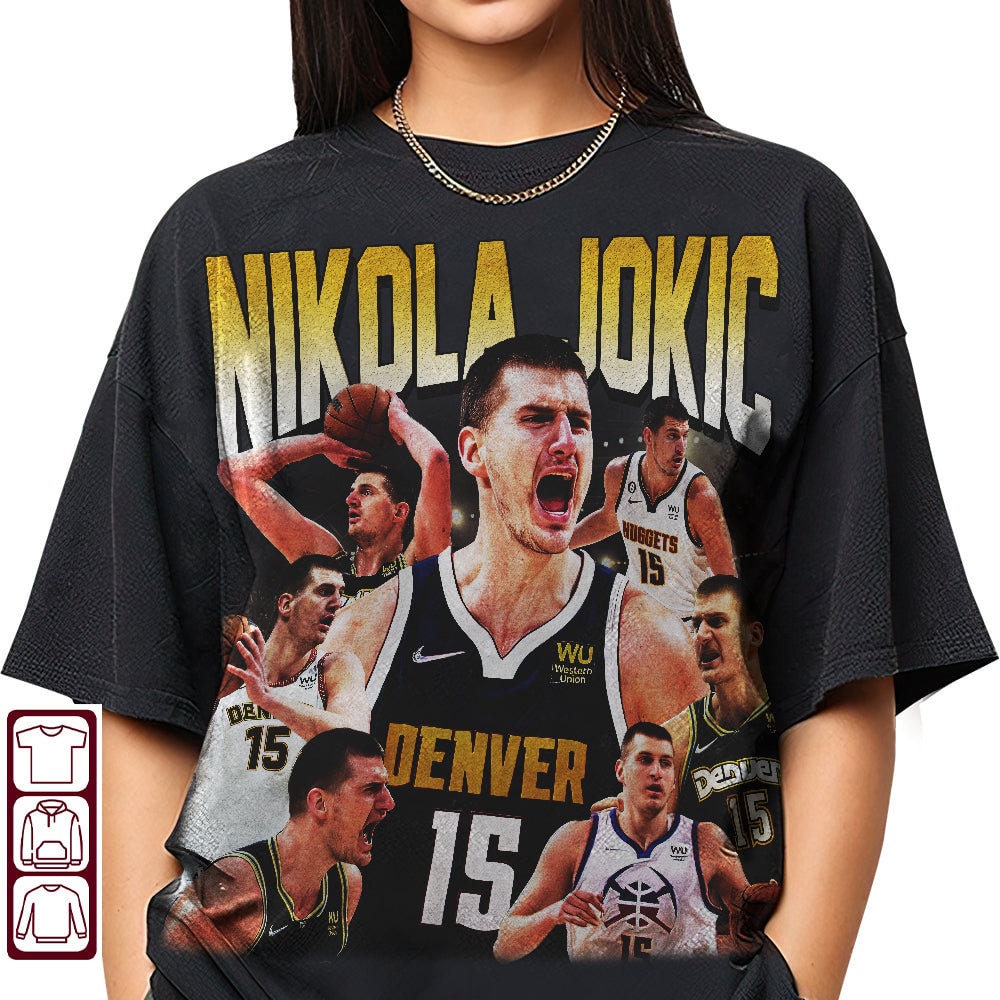 Nikola Jokic 90s Vintage, Nikola Jokic Bootleg Shirt, Nikola Jokic Tee, Nikola Jokic Shirt, Nikola Jokic Merch - 1.jpg