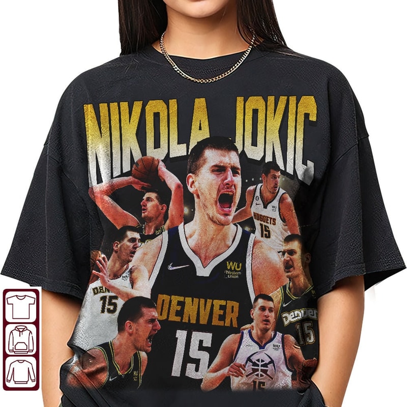 Nikola Jokic 90s Vintage, Nikola Jokic Bootleg Shirt, Nikola Jokic Tee, Nikola Jokic Shirt, Nikola Jokic Merch - 1.jpg