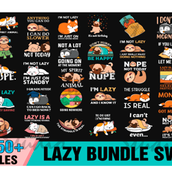 150 lazy bundle svg, lazy animal svg, lazy cat svg, lazy sloth svg, doing nothing svg,trending svg,lazy cat svg,lazy slo