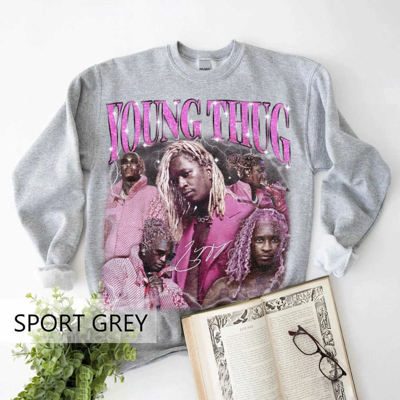 Young Thug Merch T-Shirt featuring Barter 6, Jeffery, and Bad Boy - Shop Young Thug Hits and Songs on Tour with the Iconic Young Thug Logo! - 3.jpg