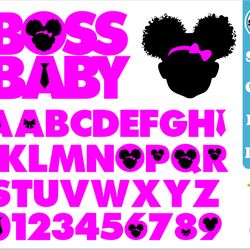 afro boss baby girl font svg layered | boss baby girl font svg, boss baby girl font otf, boss baby girl logo svg png