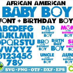 african american boss baby boy bundle | afro boss baby font & boss baby birthday | baby font svg, boy birthday shirt svg