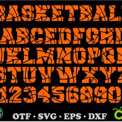 basketball font otf, basketball font svg cricut, basketball letters svg, sports font, basketball svg, sport font svg