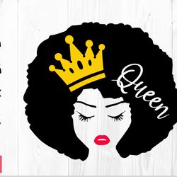 african american queen svg, black woman svg, earrings svg, african woman svg, crown svg, powerful svg, beautiful svg