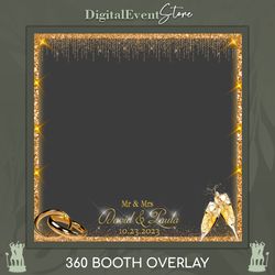 360 Wedding Overlay Photobooth 360 Overlay Gold Wedding Videobooth 360 Custom Template Filter Overlay 360 Wedding Rings