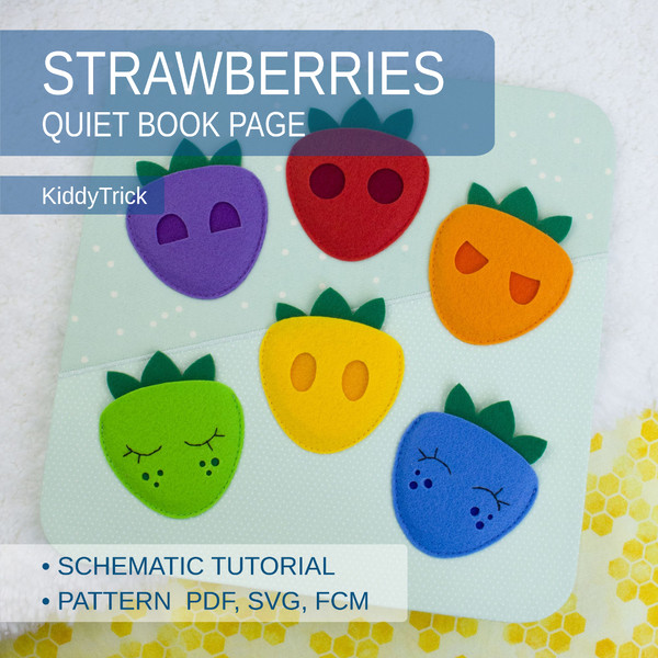 Felt strawberries - quiet book page.jpg