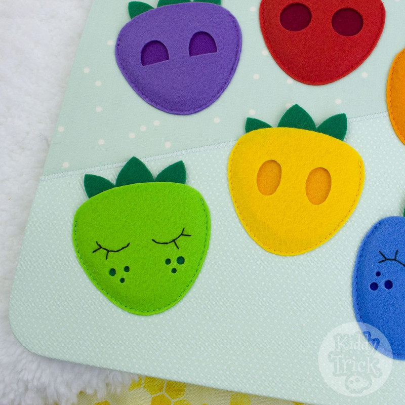 felt strawberries