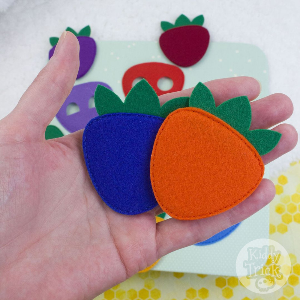 felt strawberries