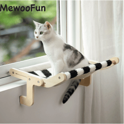 Mewoofun Cat Window Perch Winter Season Mat Easy Washable Quality Fabric 40 Lbs Hot Selling Hammock Hanging Bed for Pet