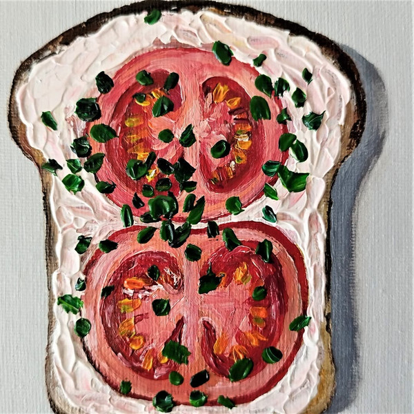 Sandwich-with-tomato-acrylic-painting-impasto-art-kitchen-wall-decor.jpg