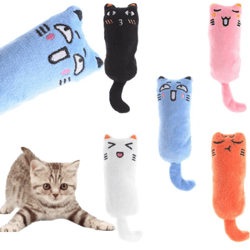 Rustle Sound Catnip Toy Cats Products Pets Cute Household Kitten Teeth Grinding Cat Plush Thumb Pillows Pet Toy Accessor