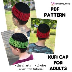 Handcrafted mens short hat pattern
