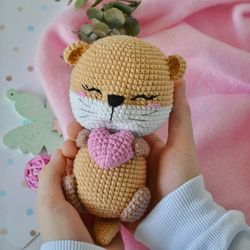 Crochet little otter