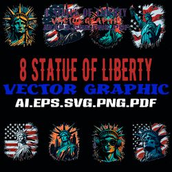 statue of liberty in headphones and sunglasses ai.png.pdf.psd.svg digital file