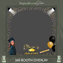 360 Overlay Class of 2023 Photobooth 360 Custom Template Overlay 360 Graduation Party Selfie 360 Ballons Videobooth Prom