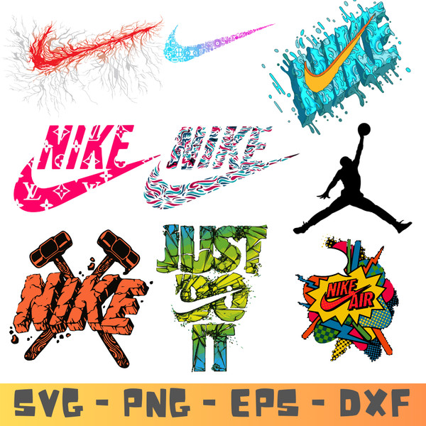 Nike Logo Bundle SVG, Nike Logo SVG, Nike Swoosh logo, fashi - Inspire ...