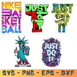 nike just do it logo bundle svg, nike logo svg, nike swoosh logo, fashion brand svg.