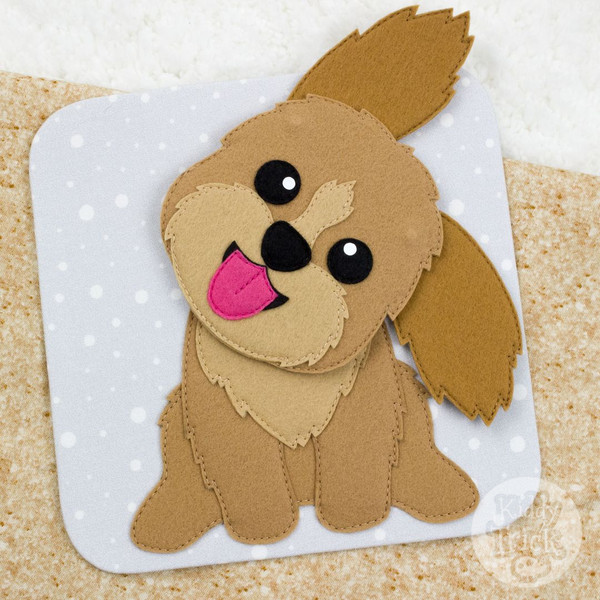 felt game with puppy