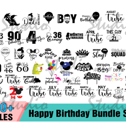 60 happy birthday bundle svg, disney birthday svg, birthday quotes svg, birthday boy svg,birthday svg, birthday boy svg,