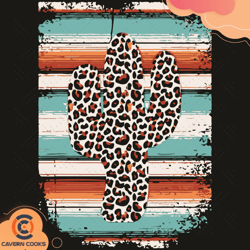 funny leopard cactus serape cactus print tur